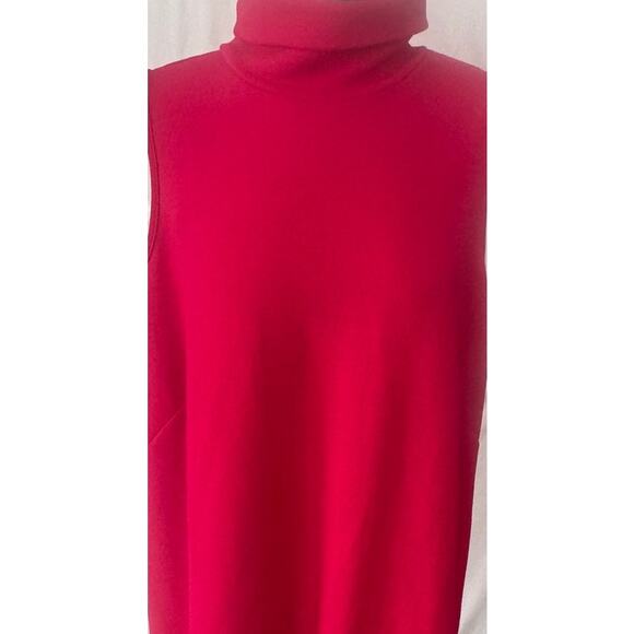 Ophelia Roe XL Dress High Neck Sleeveless Pink Red Poly Spandex - Picture 2 of 8